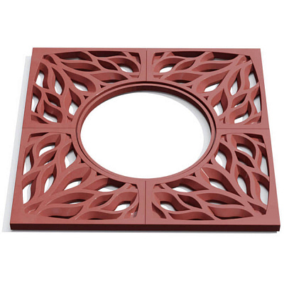 Приствольная решетка ПП ZKING CRUST 1.2х1.2м Красная