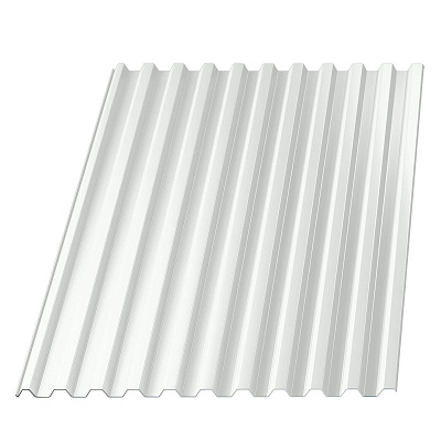 Профнастил С-21 RAL9003/9003 Белый ш1.07м т0.45мм двухсторонний