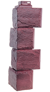 Угол наружный Камень природный Серо-коричневый 455*171 фото Центр Металлокровли