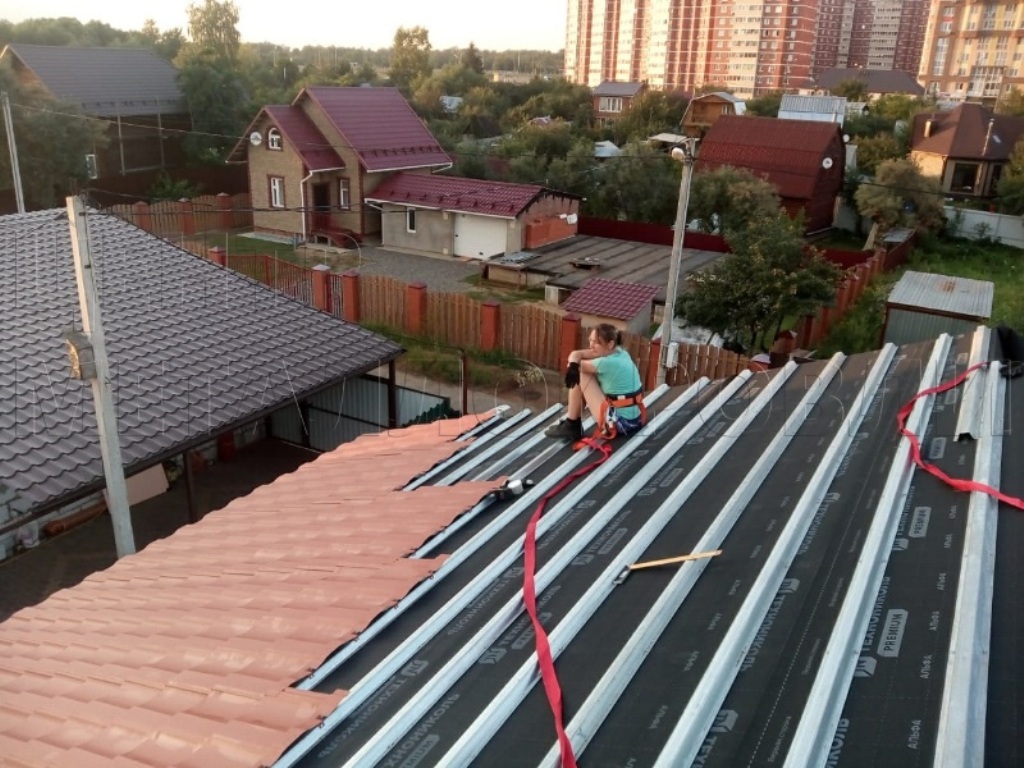 Металлочерепица Геркулес 8004 терракотовый Стальной Бархат от Центра Металлокровли в Казани