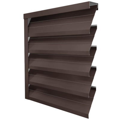 Ламель ЭКО-Z-US усиленная RAL8017 Шоколад полиэстер односторонний